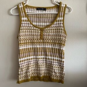 7th Avenue Design Studio Knit Tank Top Sz L